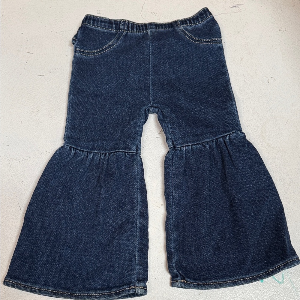 Wrangler Dark Blue Flared Denim Kids Pants12-18m